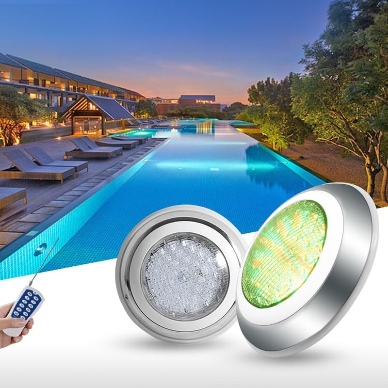 LED Pool Lighting,Underwater Smart Pool LED Pool Lights for Inground Wall Mounted, Color Changing with Remote, Submersible Led Pool Lights Bulb, for Multi Scene Pool Decoration AC12V 55W image number 6