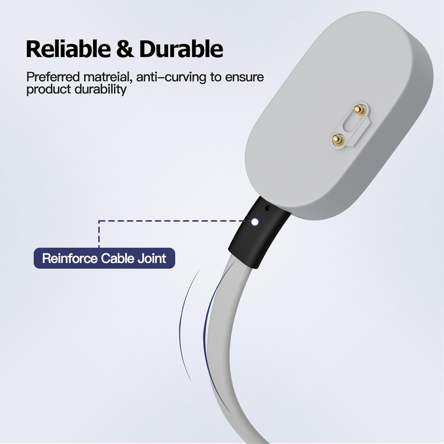 AWINNER Compatible with Imoo Watch Phone Z6 / Watch Phone Z1 Charger Cable - USB Charging Chord for Smart Watch - White 1M image number 3