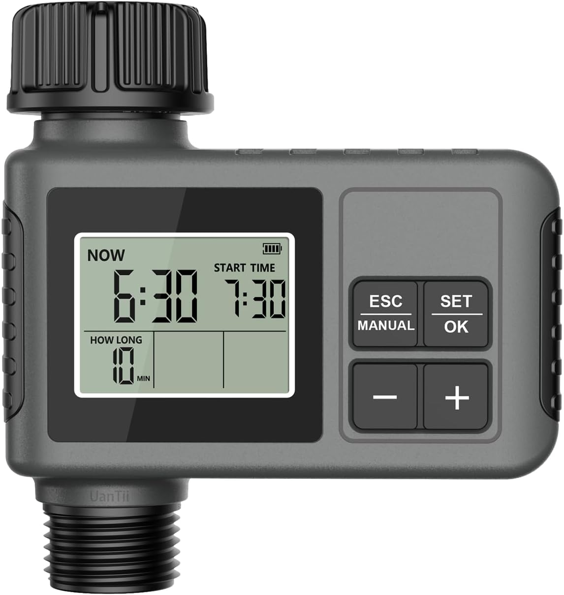 Smart Hose Watering Timer,Programmable Drip Irrigation Timer,Programmable Water Valve Controller,Automatic Irrigation Controller Hose Faucet Garden Drip Water Timer (1 Outlet) image number 5