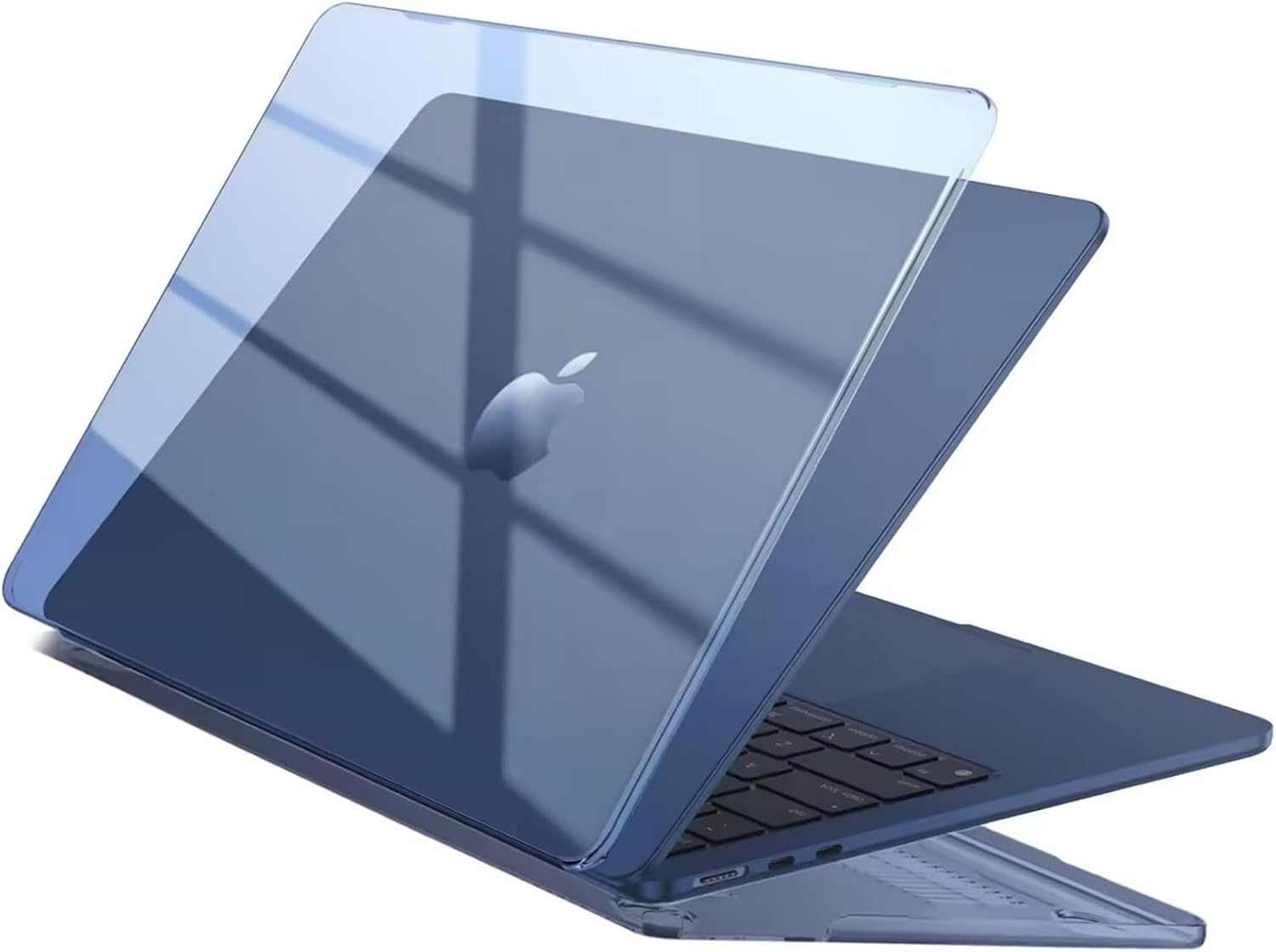 Eoocoo Compatible with Macbook Air 13 Inch Case for 2025-2022 M4 M3 M2 Model A3240 A3113 A2681, Protective Plastic Hard Case Cover Shell for Macbook Air 13.6 Inch - Crystal Clear