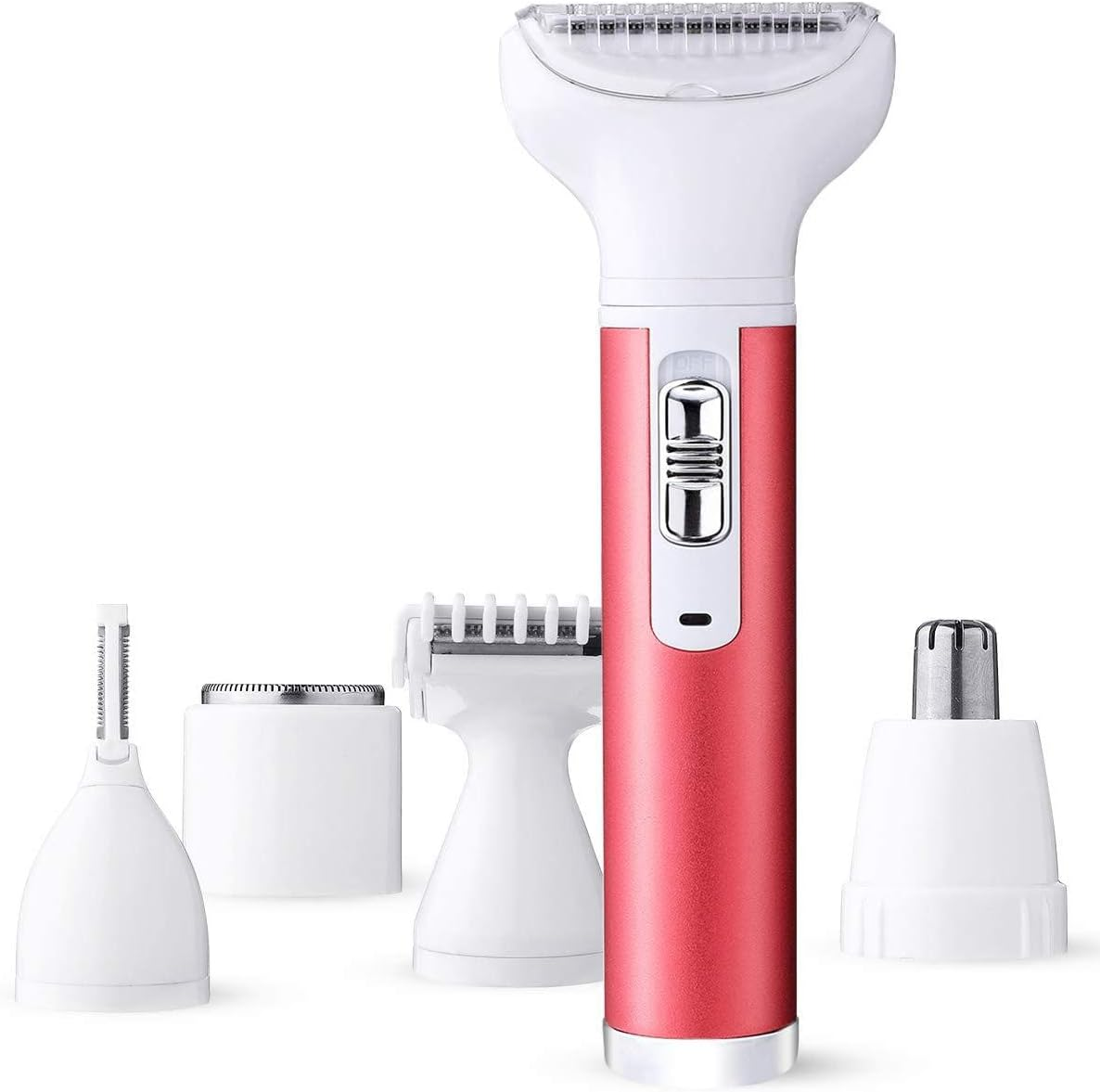 5-In-1 Electric Shaver for Women and Men Waterproof Painless Hair Removal Device Electric Bikini Trimmer Eyebrow Remover Facial Shaver Nose Hair Trimmer Leg and Armpit Hair Remover