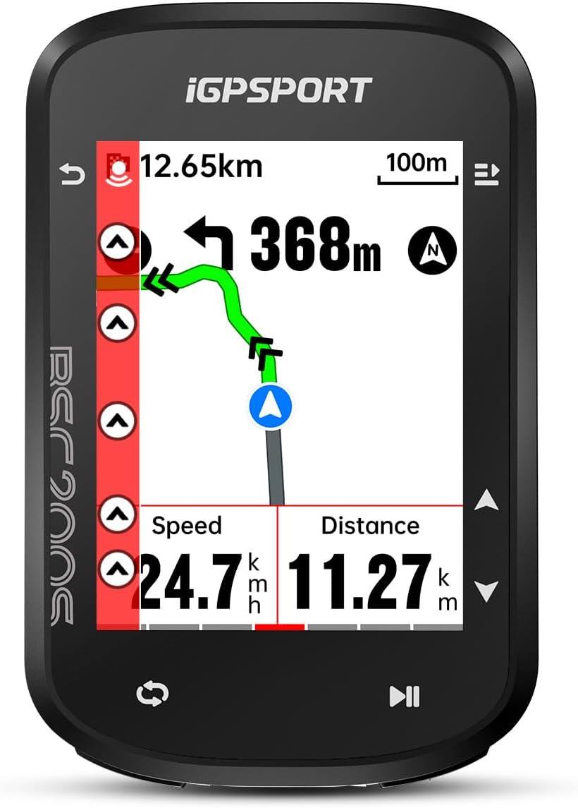Igpsport BSC200S Bike Computer,Route Navigation,2.4 Inch Colorful Screen,Continuous Ride Logging,Motion Detection,100+Types of Data, Ipx7,Bluetooth 5.0 & Ant+,Intelligent Notification,Strava Sync image number 5