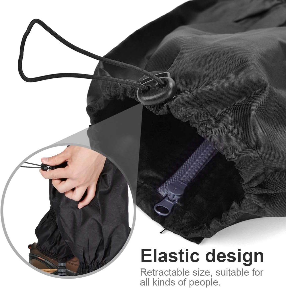 Hiking Gaiters Lightweight Leg Gaiters Snow Gaiters Waterproof Windproof Durable Leg Cover Protect for Mountain Snow, Hiking, Skiing, Walking, Climbing, Hunting image number 1