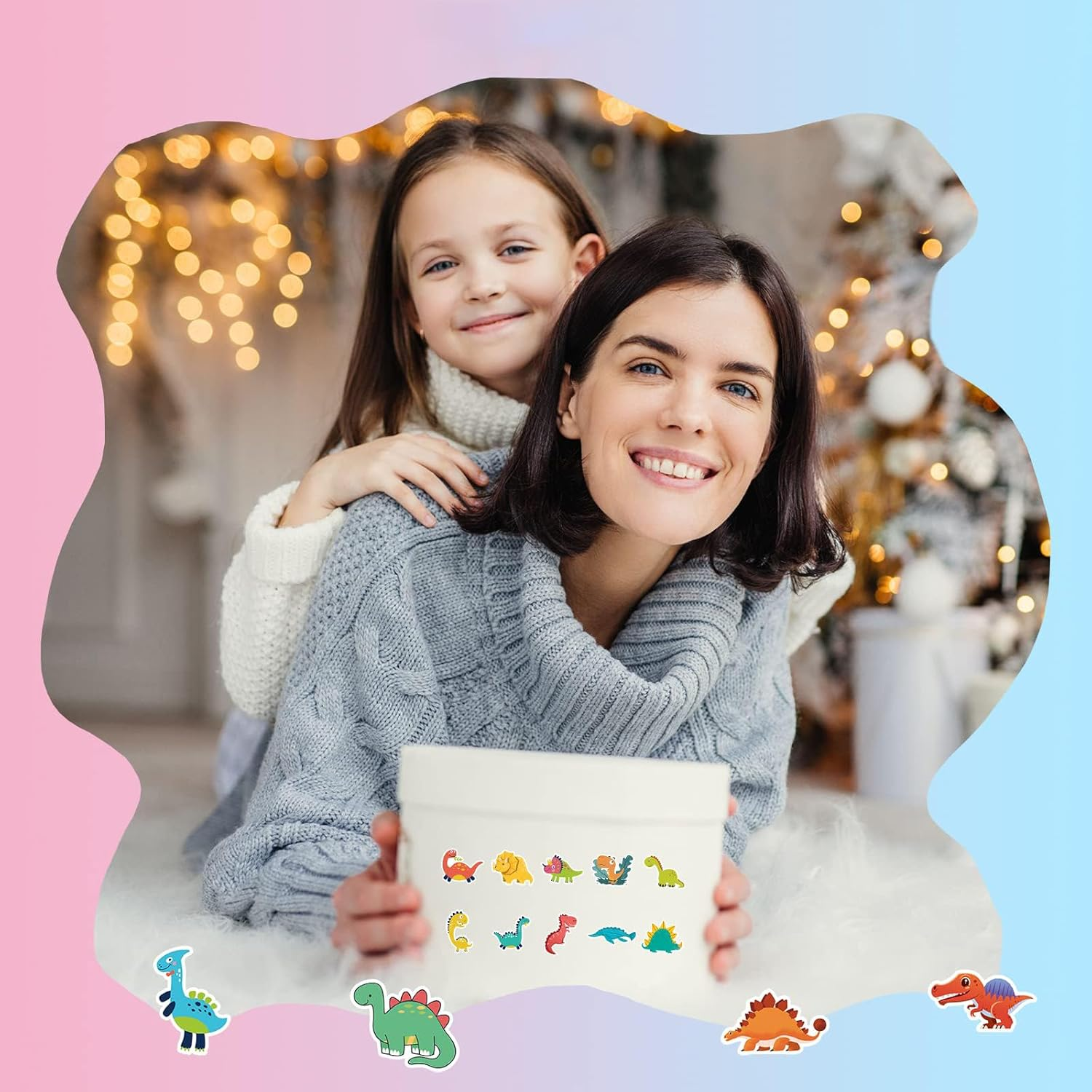 100 Pcs Cute Dinosaur Stickers for Kids, Water Bottle Stickers, Kawaii Vinyl Phone Laptop Skateboard Waterproof Stickers, Bulk Aesthetic Sticker Packs for Teens Boys Girls Teacher image number 2