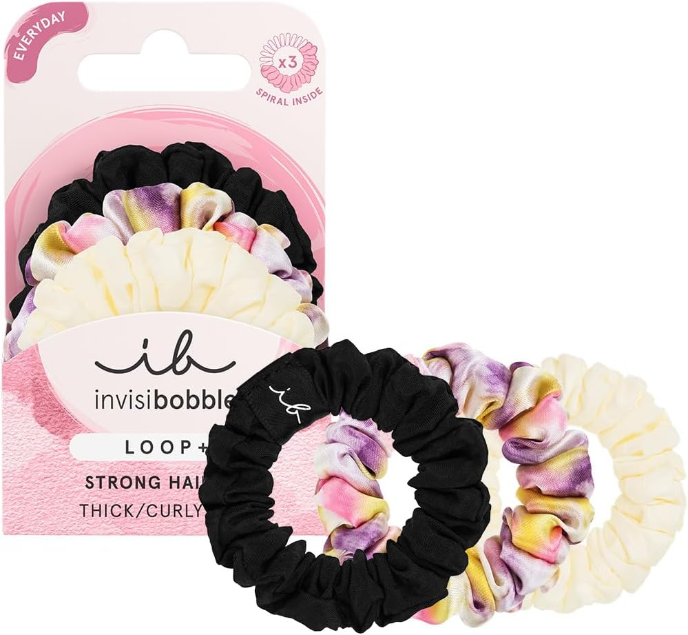 Invisibobble LOOP+ Be Strong Hair Ties - Designed for Thick, Curly, Textured Hair - Strong Hold Ponytail and Updo Accessory from Day to Night - Less Damage, Less Marks image number 5