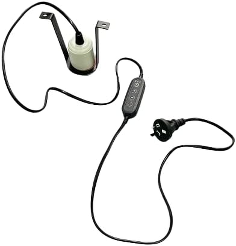 Reptile Ceramic Heat Holder, Pet Heater Bracket, Heat Emitter Light Fixture for Heat Lamp Bulb, Amphibian Pet Terrariums Habitat Lizard Tortoise (Timing Control) image number 6