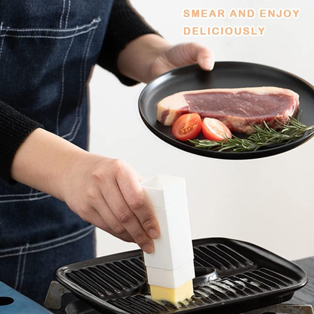 Rotary Type Butter Spreader, Corn Cob Butter Spreader, Butter Dispenser Butter Stick Holder, Spreads Butter Evenly on Pancakes, Waffles, Toast (White, Small) image number 1