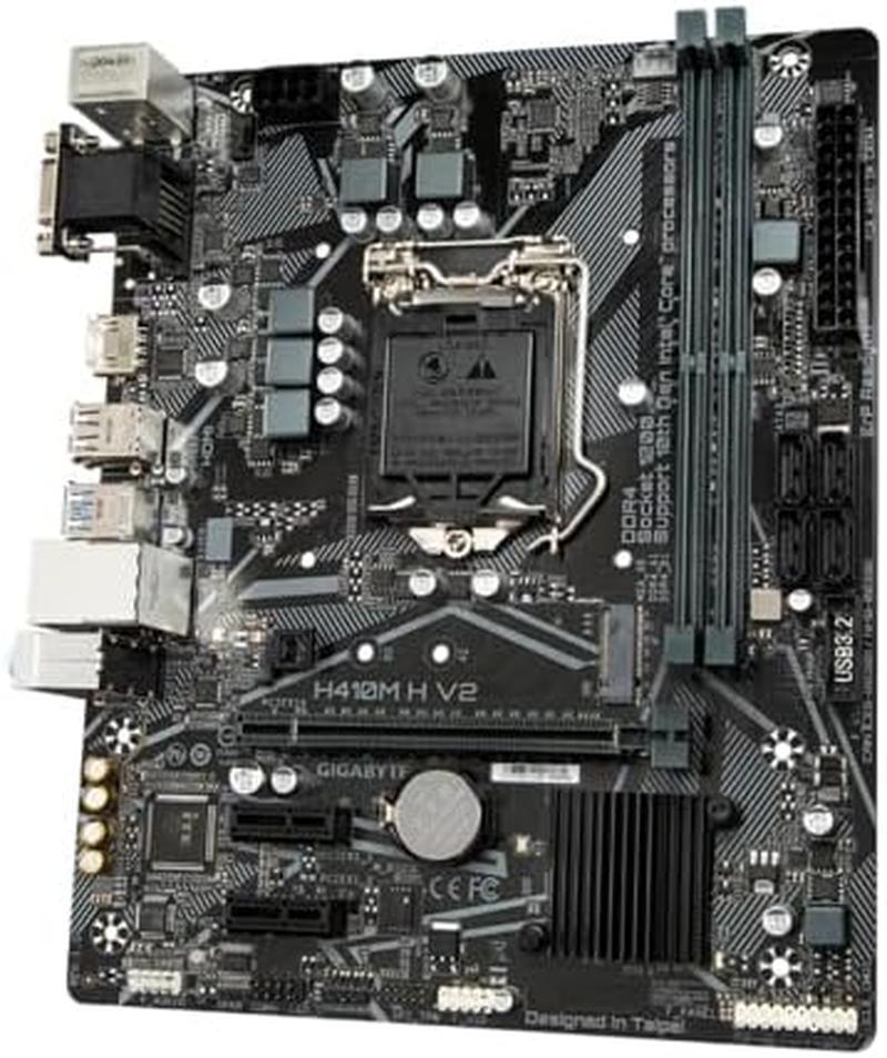 Gigabyte H410M H V2 Micro ATX Motherboard image number 2