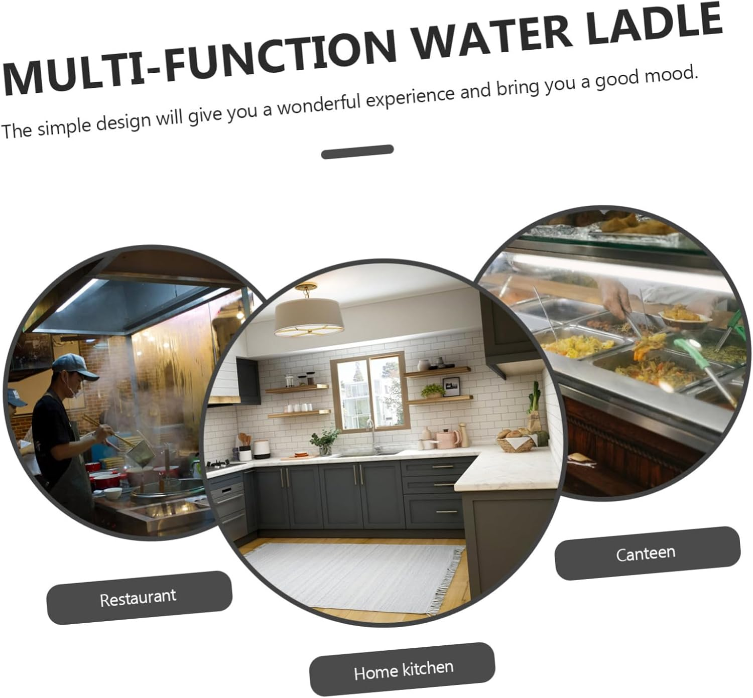 Mobestech Multi-Function Thickened Water Scoop Ladle 3Pcs Household Kitchen Bathing Water Dipper for Bathroom and Cooking Use image number 5