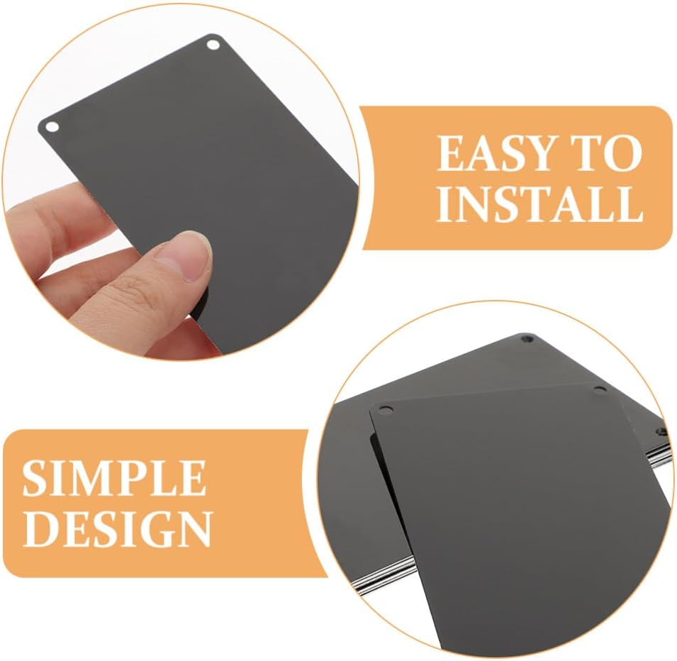 10Pcs Black Anodized Aluminum Engraving Blanks Name Signs for Diy Projects 100X50Mm Metal Plates image number 4