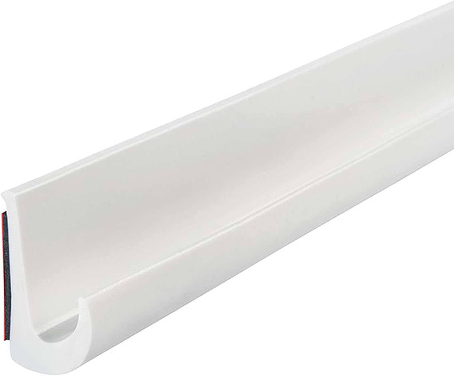 RV Rain Gutter, PVC Rain Gutter Self Adhesive, J Shape RV Rain Gutter for Motorhome Rain Gutter, Plastic Rain Gutters, Roof Rain Diversion Strip for Truck, RV, Boat, Van, Door, Car (Black, 10M)