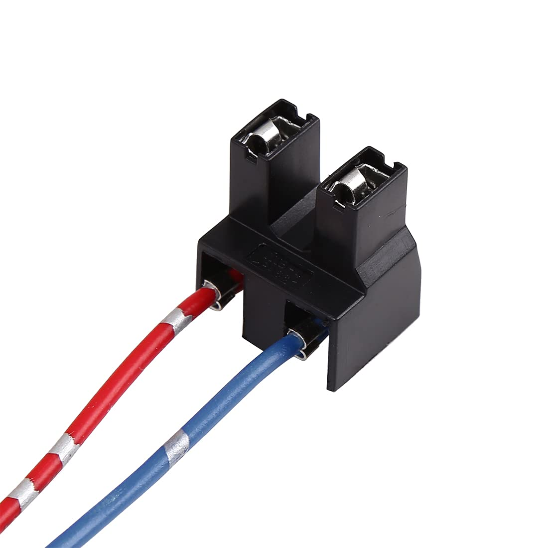Uxcell DC 12V H7 Car Light Socket Headlight Wire Harness Extension Female Adapter 2Pcs image number 1