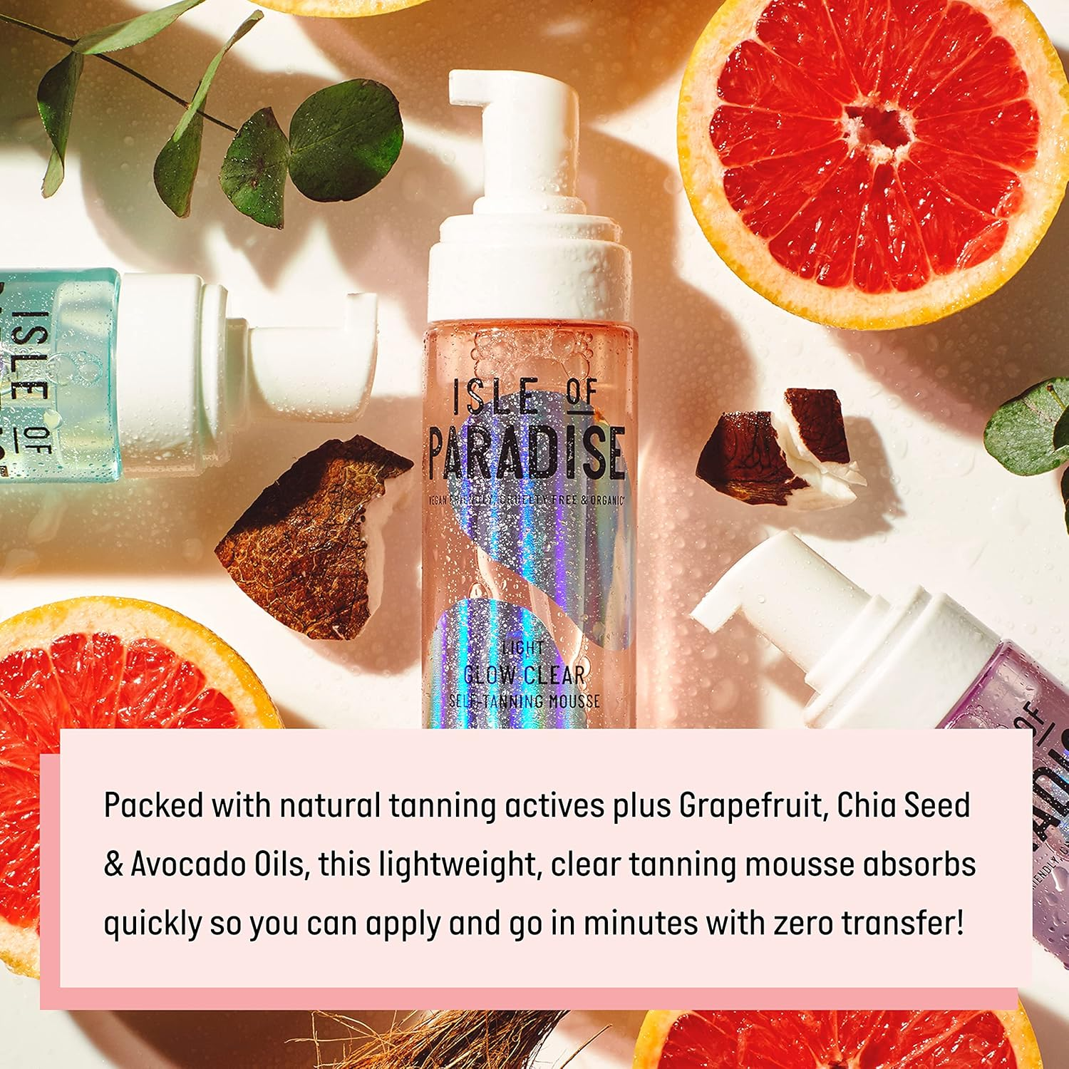 Isle of Paradise Self Tan Mousse, Medium (200 Ml) Glow Clear Self Tanning Foam, Natural Ingredients & Vegan (Packaging May Vary) image number 4