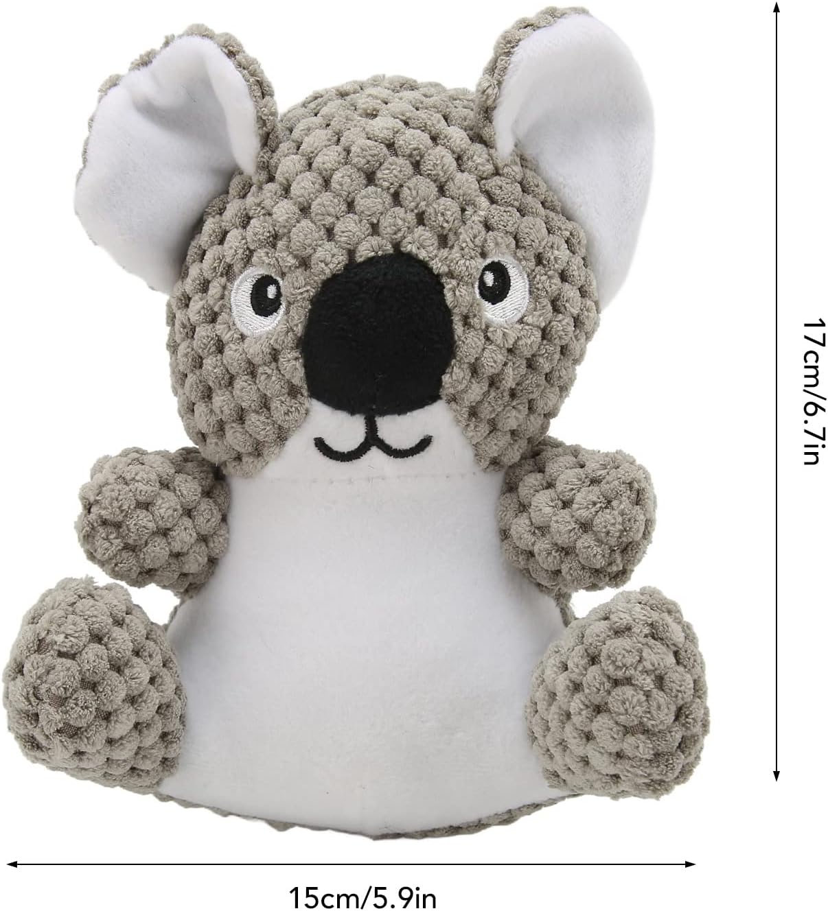 Dog Squeaky Plush Toy, Simulation Koala Shape Bite Resistant Washable Stuffed Pet Toy for Small Medium Dogs image number 4