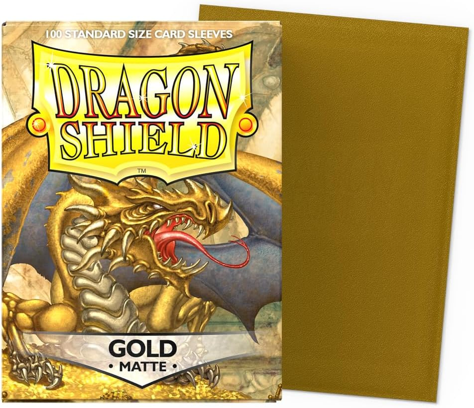 Dragon Shield Matte Sleeves Set of 100 Sleeves - Gold image number 1