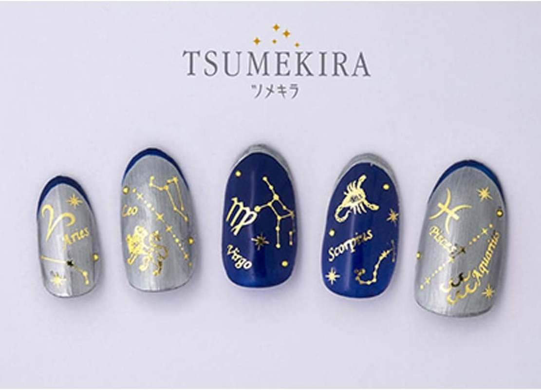 TSUMEKIRA SG-ZDC-104 Nail Stickers, Constellation, Gold, 1 Sheet (X 1) - Gold image number 2