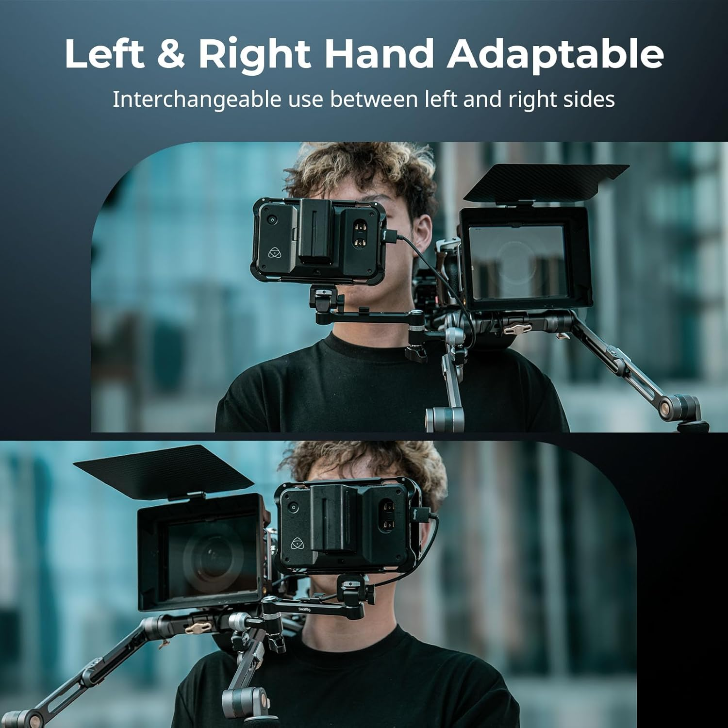 Smallrig Magic Arm with 360&deg; Ball Head & Damping Arm, Monitor Mounts Designed for Shoulder or Tripod Shooting, Built-In Cable Organizer, 2.0Kg (4.4Lb) Load, 145Mm (5.7") Length 5141 image number 2