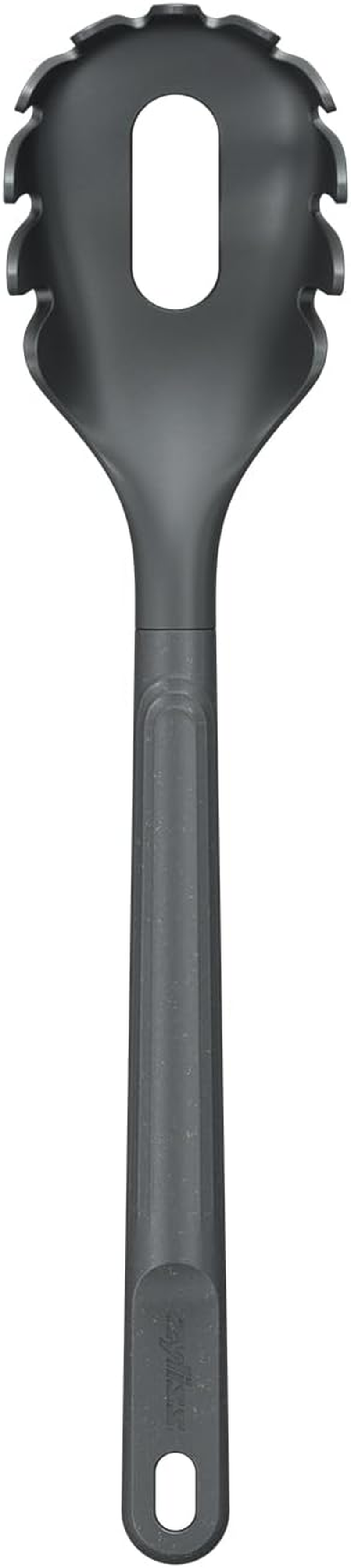 Zyliss Spaghetti Spoon - Wheat Straw Handle with Heat Resistant Nylon Head | Pasta Draining | Non-Stick | Kitchen Utensil for Effortless Pasta Preparation | 12.2 Inches X 2.5 Inches | Beluga Grey image number 3