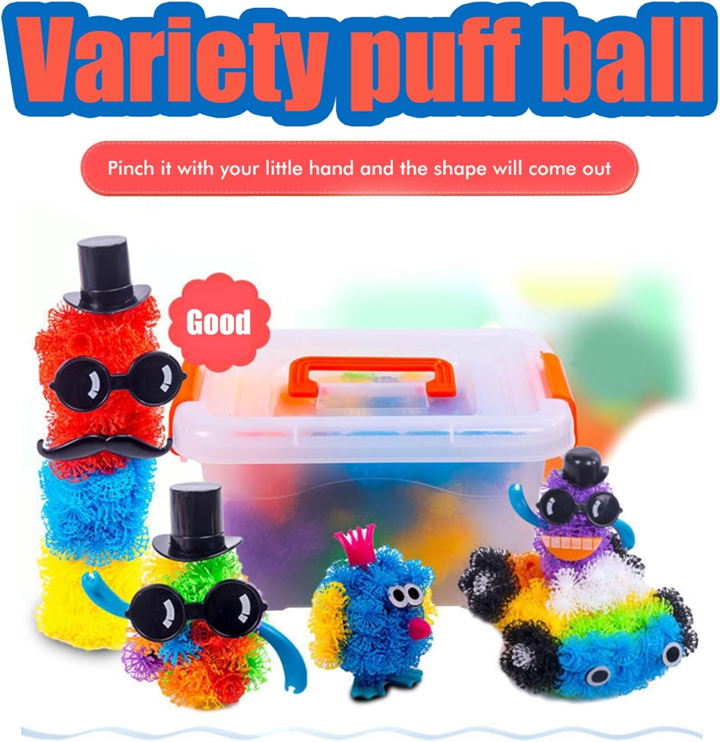 Srliya Educational Sticky Balls, DIY Building Block Toy Children from 3 Years (800 Capsule) image number 6