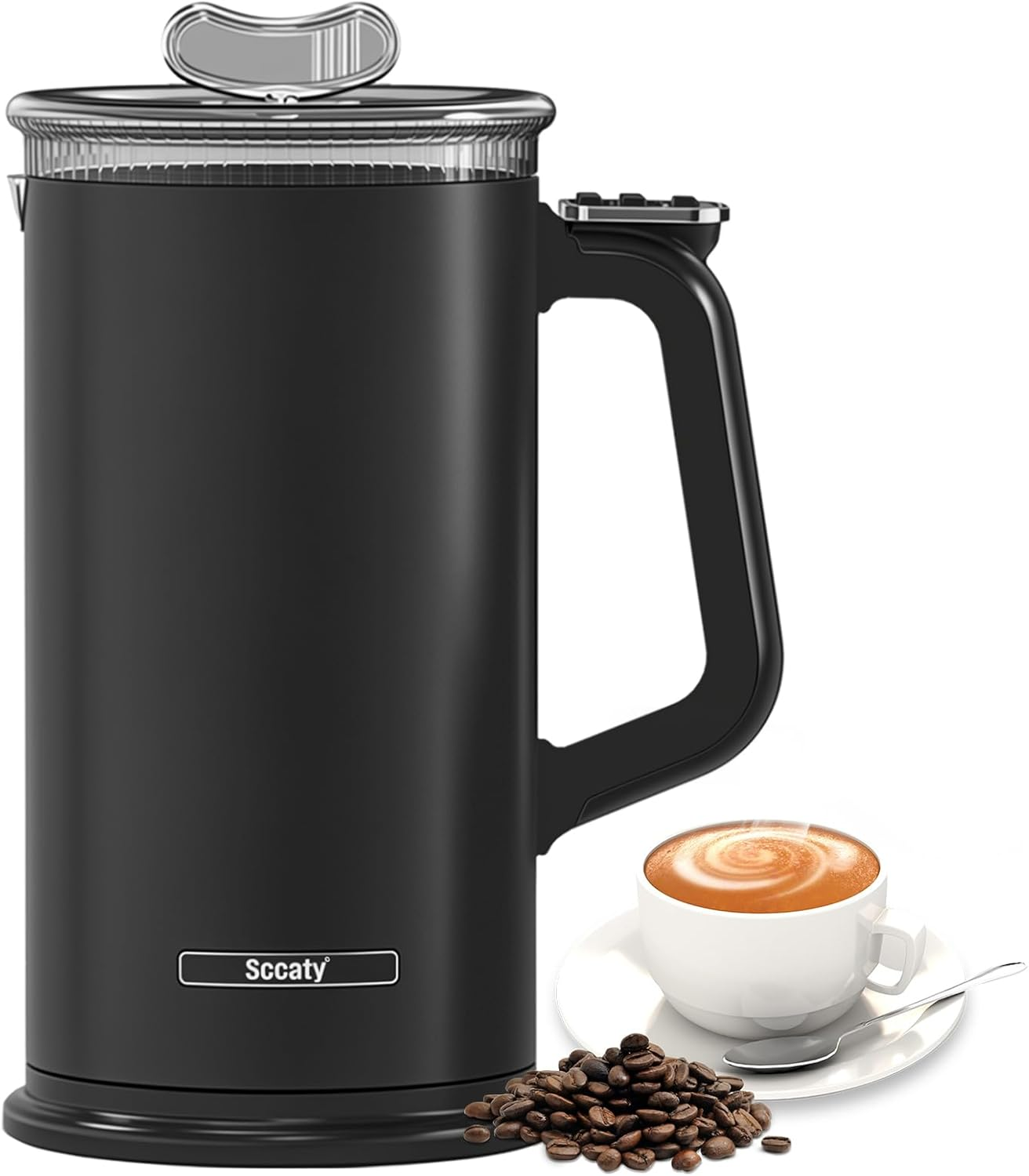 Milk Frother, Automatic Milk Foam Maker, Electric Milk Steamer, 4 Use Modes, Milk Warmer and Heater, Non-Stick Interior, Lower Noise, High-Quality Double Wall, Easy to Clean, Auto-Shut Off image number 6