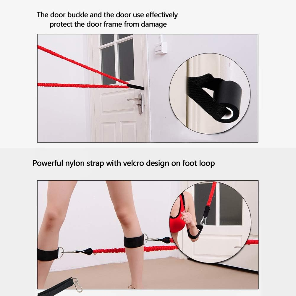 Sunsign Stackable Resistance Band Kit Extreme Workout Total-Body Training Home Gym Best for Beginner Professional image number 6