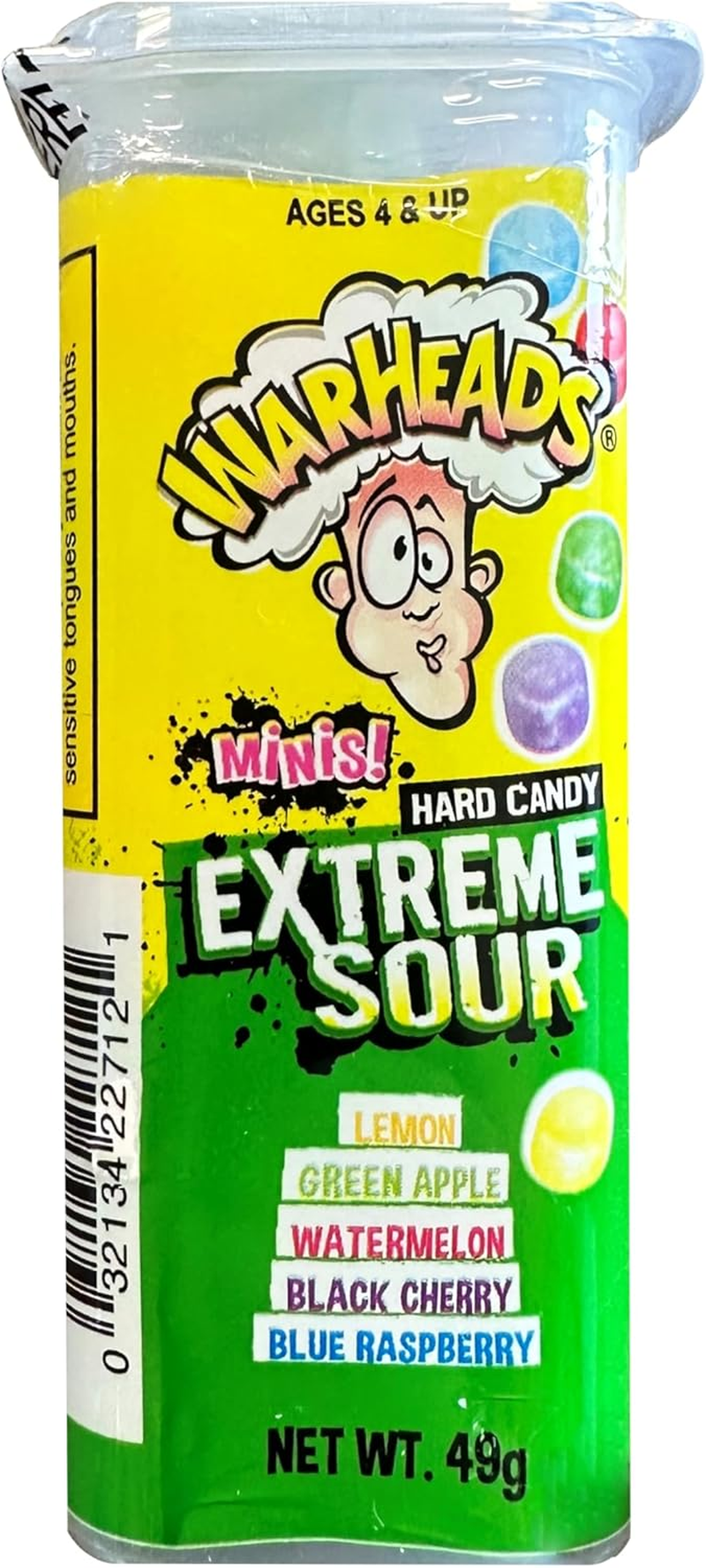 Warheads Juniors Extreme Sour Hard Candy, 18 X 49 Grams image number 3