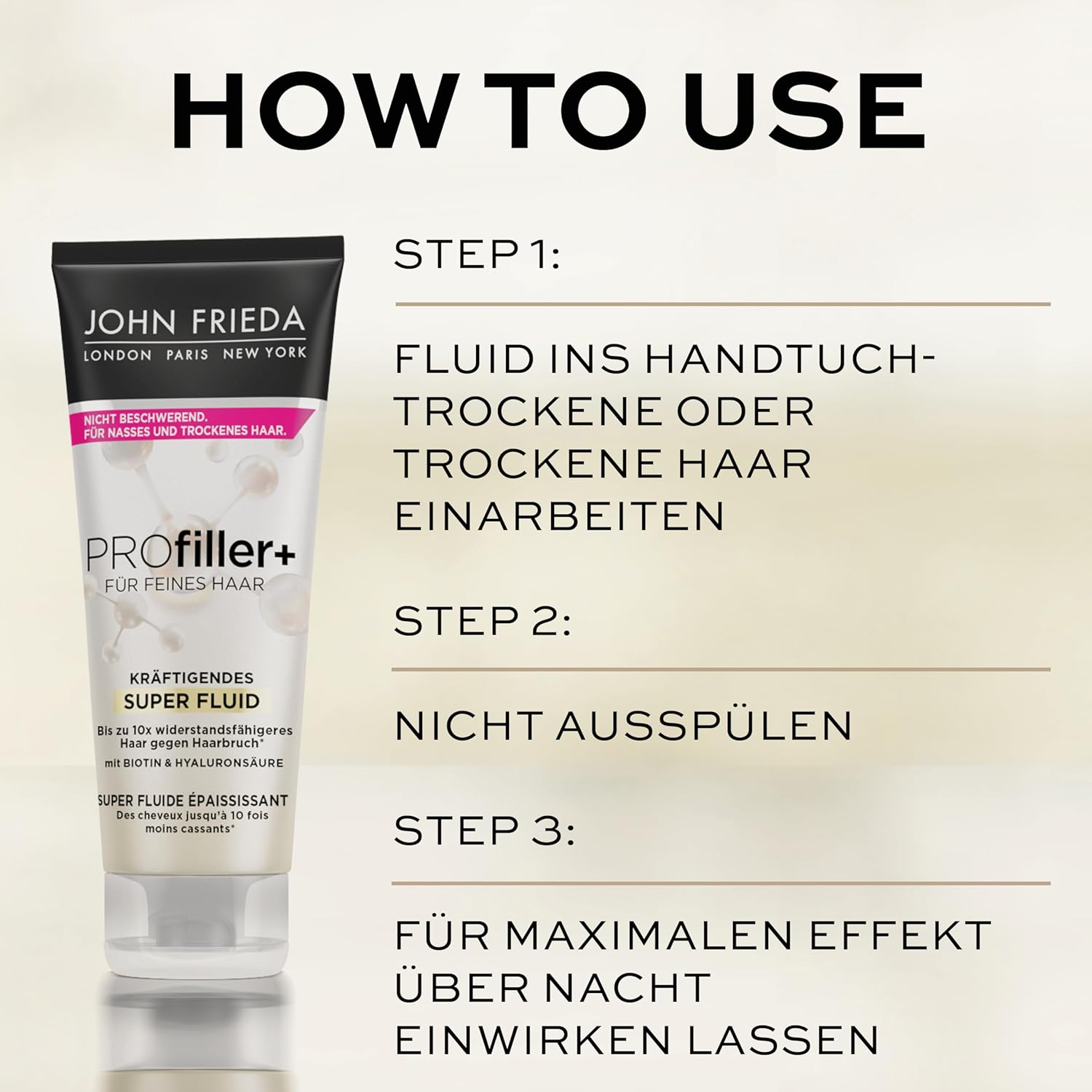 John Frieda Profiller+ Strengthening Super Fluid - Content: 100 Ml - Hair Type: Fine, Thin image number 2