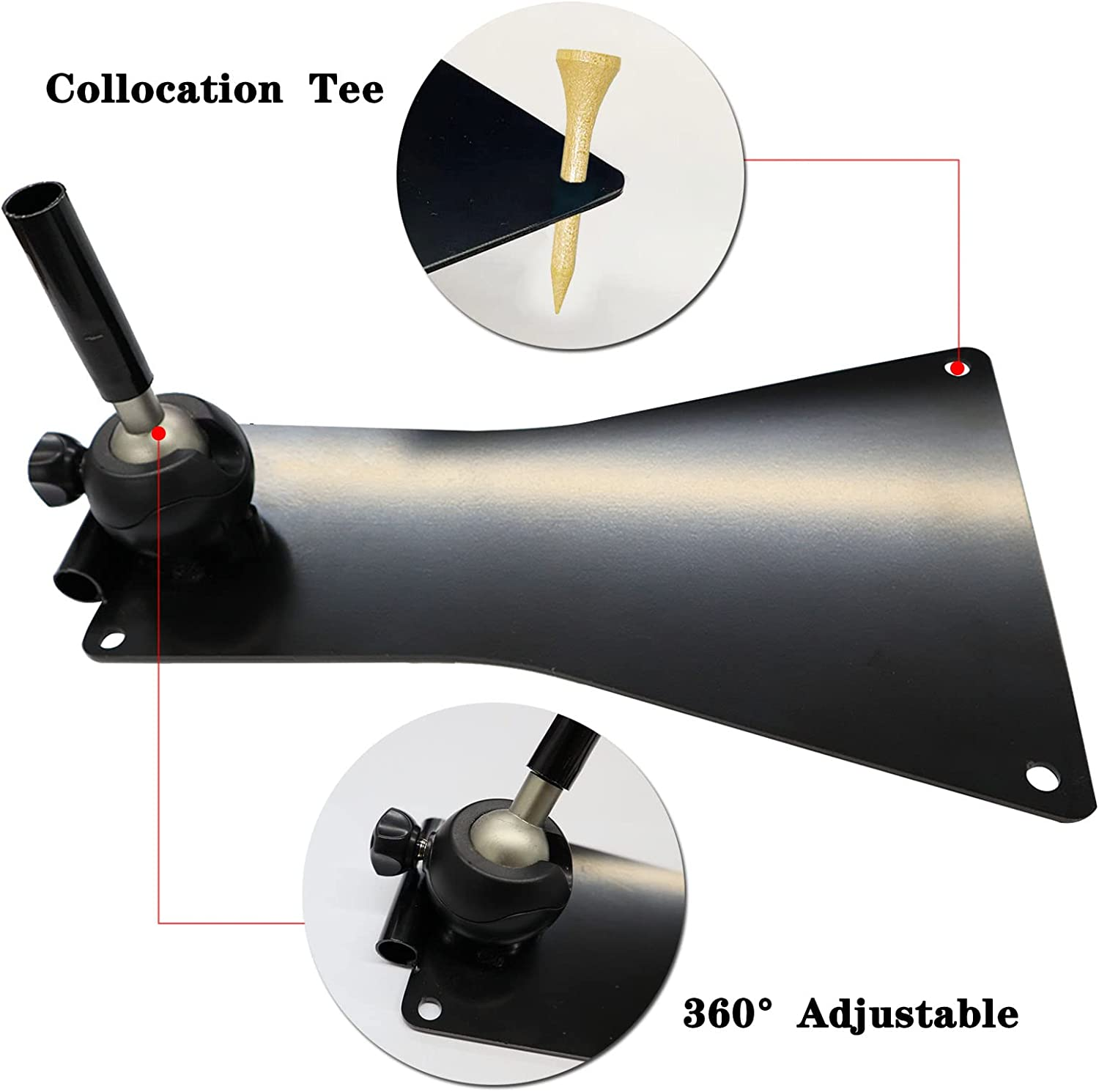 FINGER TEN Golf Alignment Stick Holder Swing Practice Plate Plane Trainer Training Aid Alignment Stick Base image number 5