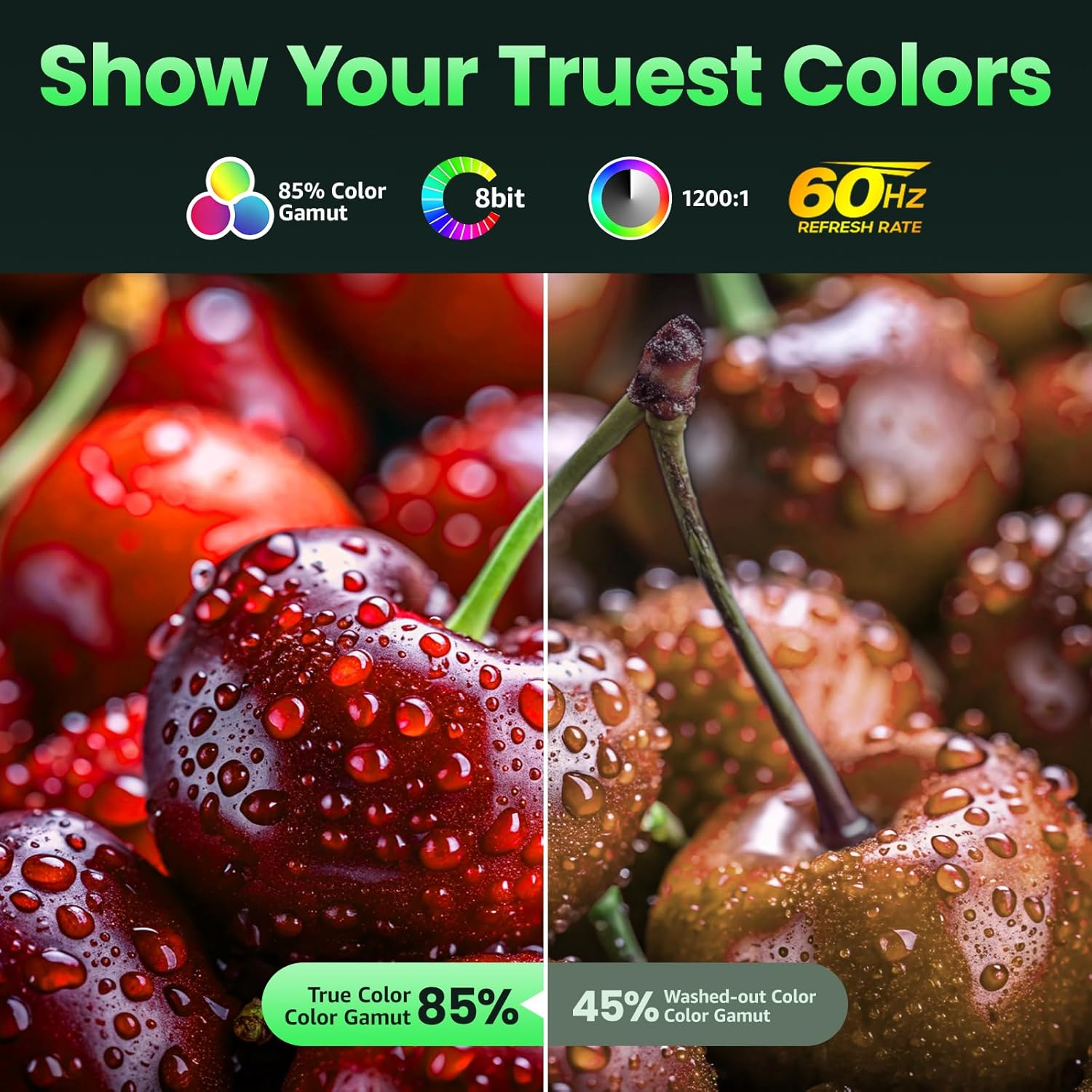 Cocopar Portable Monitor 15.6 Inch Upgraded Travel 1080P Monitor with Speaker Full Size HDMI USB-C External Display for Laptop Macbook Surface PC Xbox PS4/5, with Kickstand, VESA Mountable image number 2