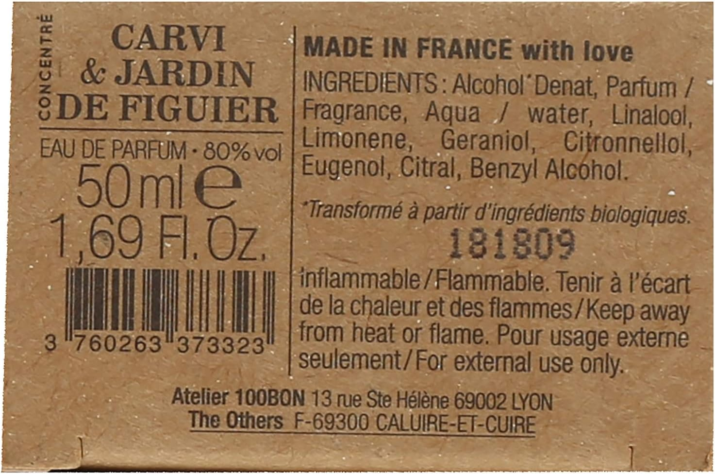 100 Bon Carvi & Jardin De Figuier by 100 Bon Concentree De Parfum Spray (Unisex Refillable) 1.7 Oz for Men image number 1