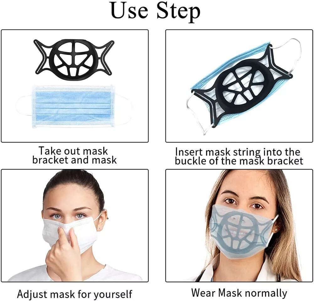 Tootoo 5Xface Bracket Mask Soft Silicone Frame Reusable Inner Support 3D Breathable image number 6