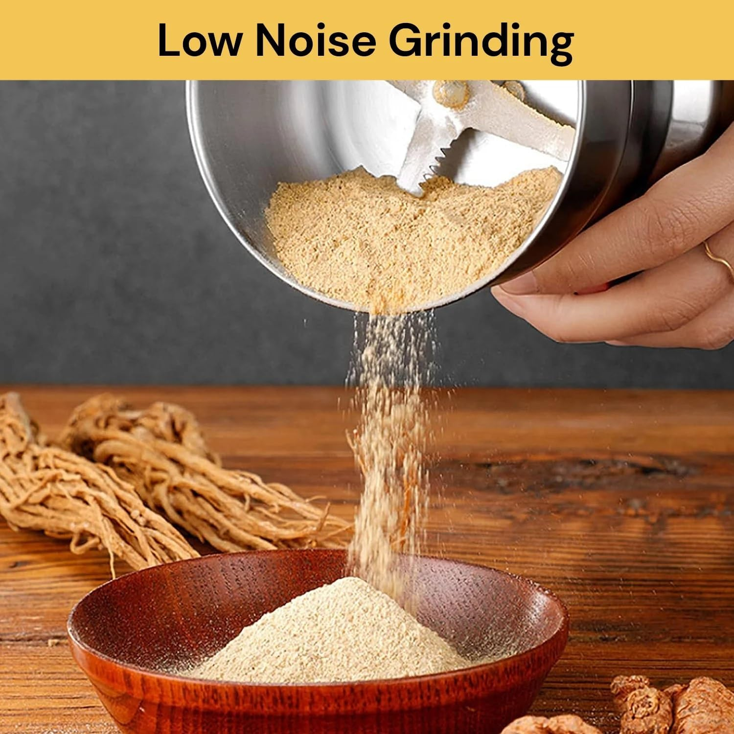 EZONEDEAL Coffee Grinder - Electric Coffee Grinder,Detachable Coffee Bean Grinder Coffee and Spice Grinder with Large Capacity,200W Powerful Grinder for Coffees Beans, Spices, Peanuts, Grains and More image number 5