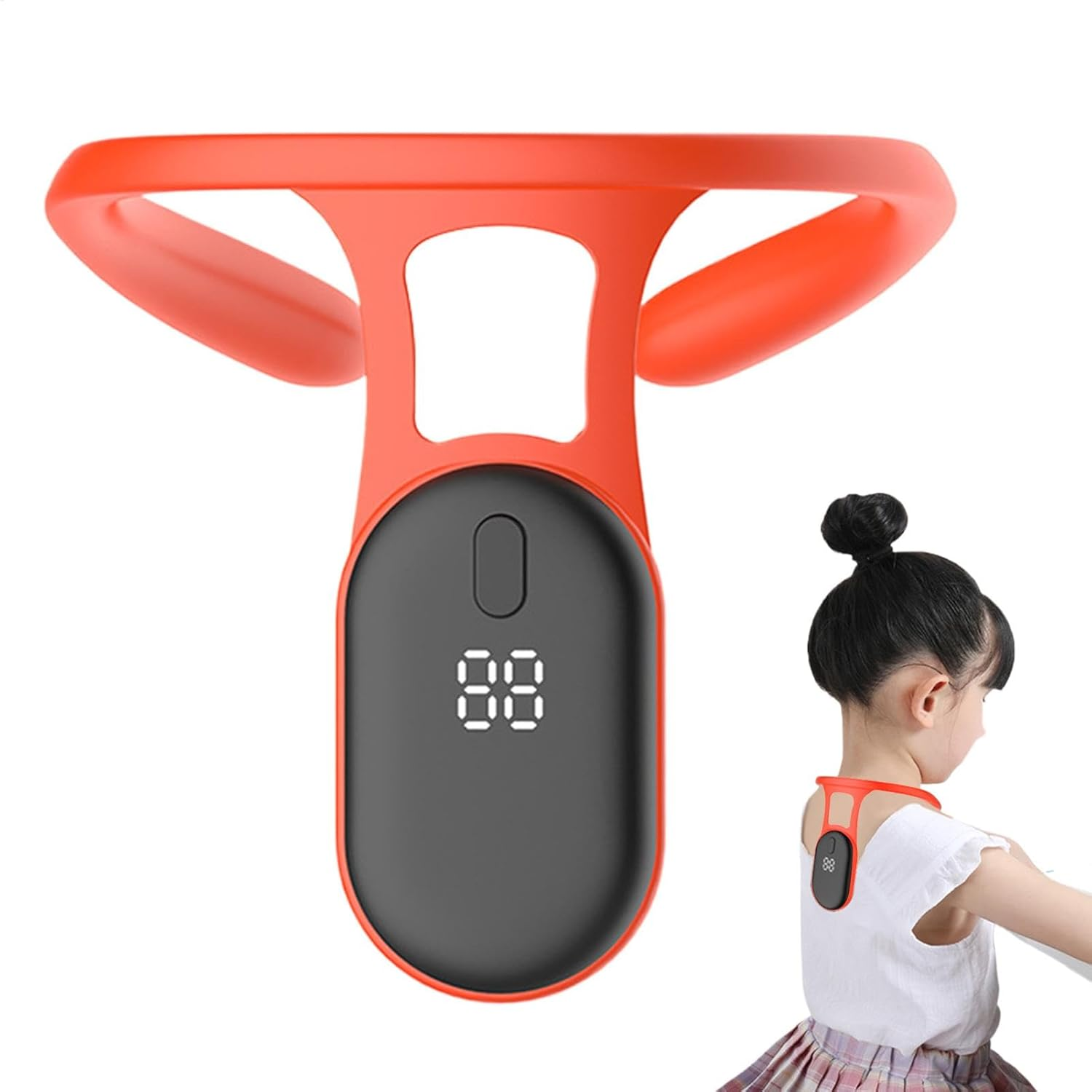 Posture Corrector Monitor | USB Charging Back Posture Corrector with Alarm - Home School Business Skin-Friendly Appliance Built-In Sensor for Studying, Working