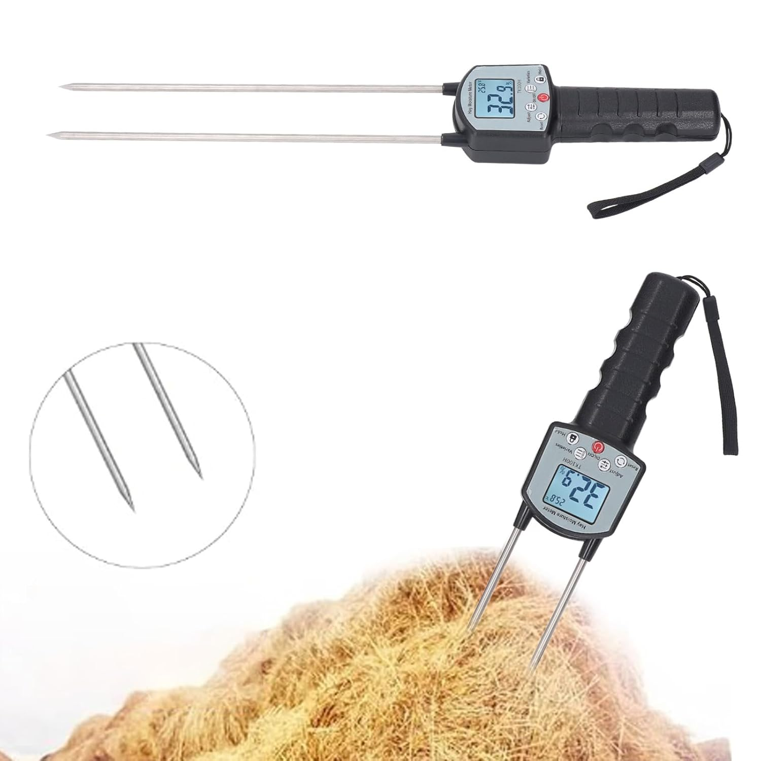 TOPINCN Digital Humidity Meter Portable Design High Accuracy Prevent Spoilage for Producers image number 5