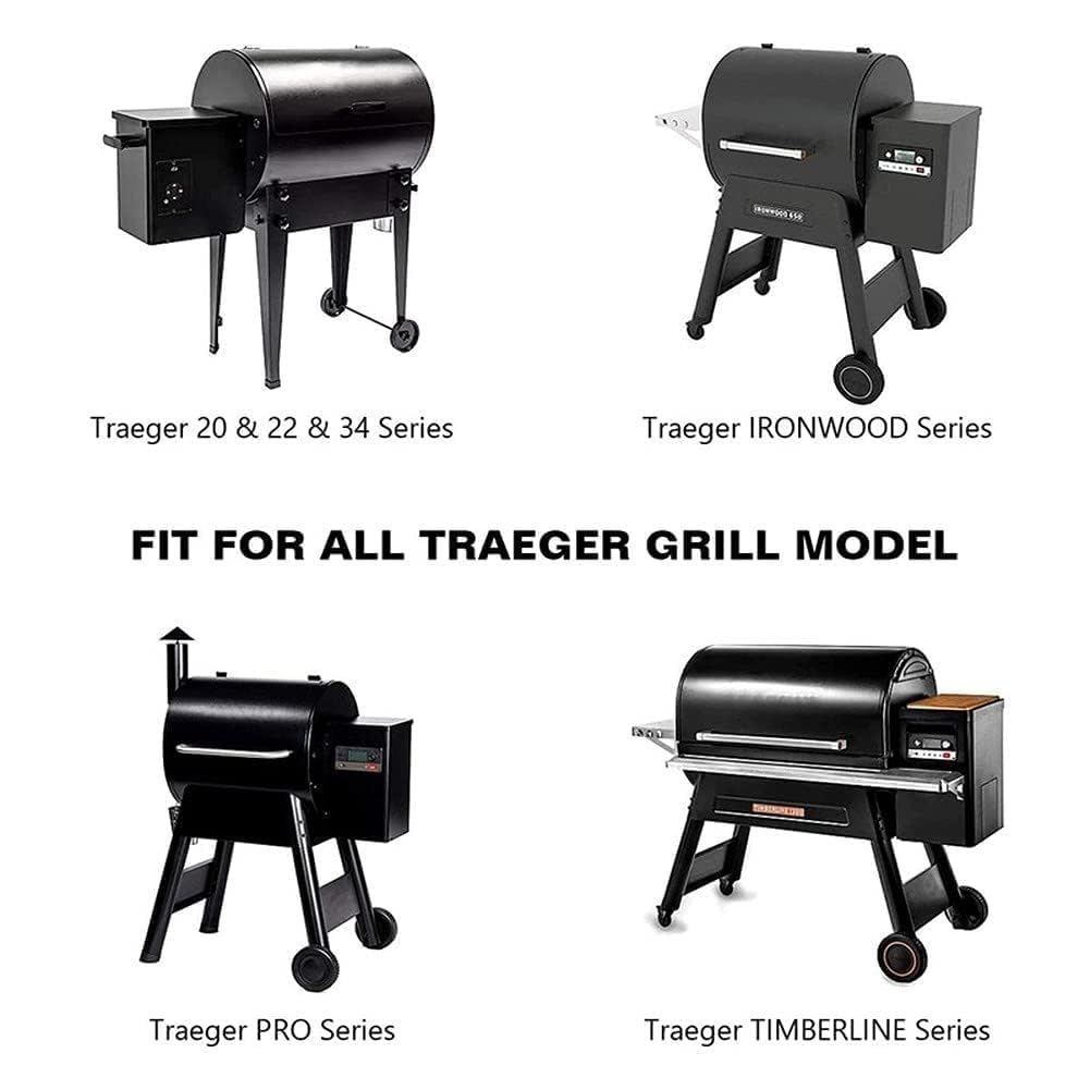 6Pcs Grill Probe Grommet Replacement Parts, Black Rubber, Compatible with Traeger Wood Pellet Grills, Outdoor Cooking Tools and Accessories image number 2