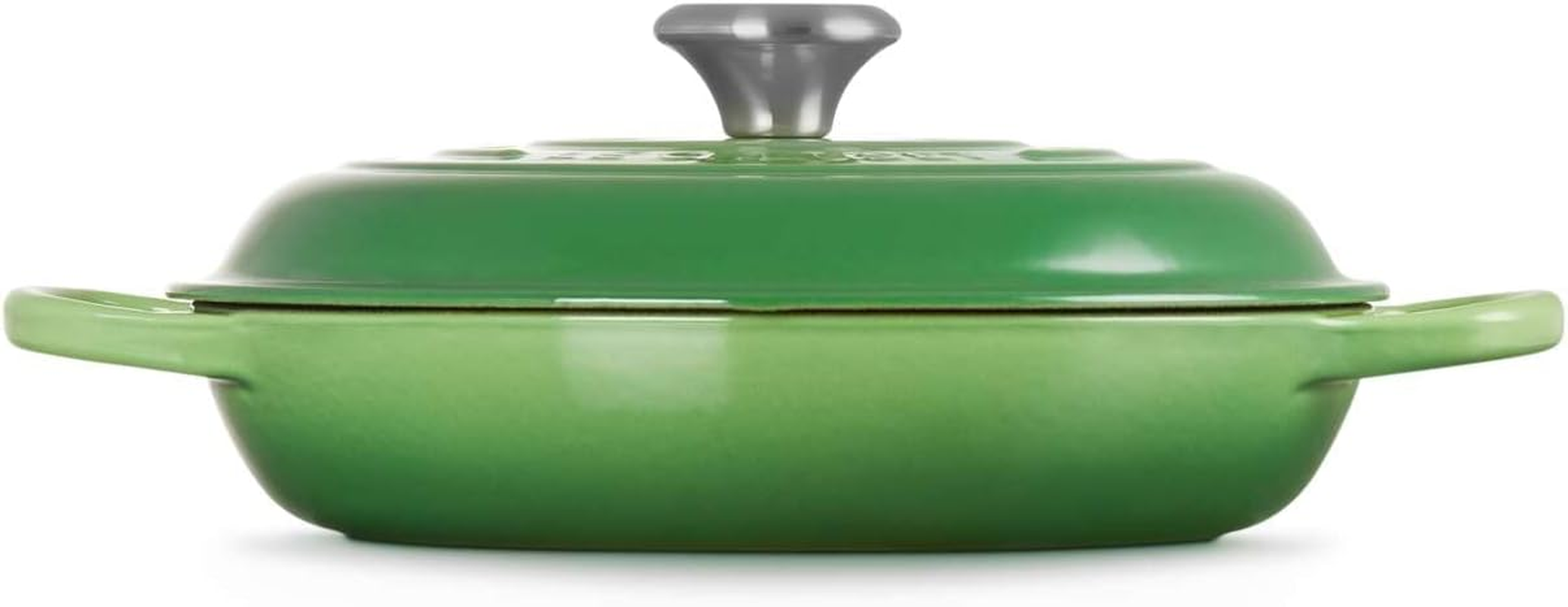 Le Creuset Signature Cast Iron Shallow Casserole, 26Cm, Bamboo, 21180264082430 - Azure image number 6