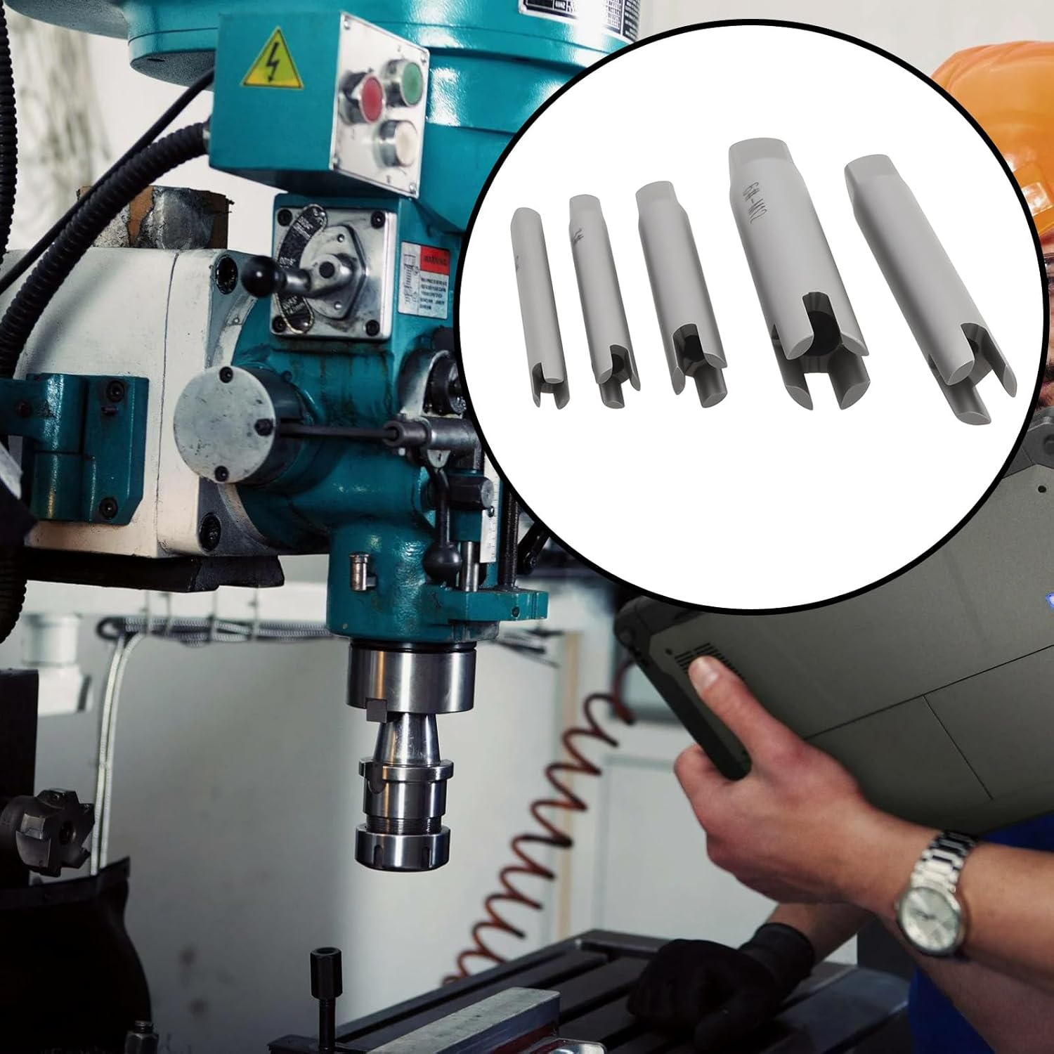 Emagtech 5Pcs 3/4 Tap Thread Remover M5-M12 Alloy Carbon Steel for Hand Tools and Workshop Equipment image number 2