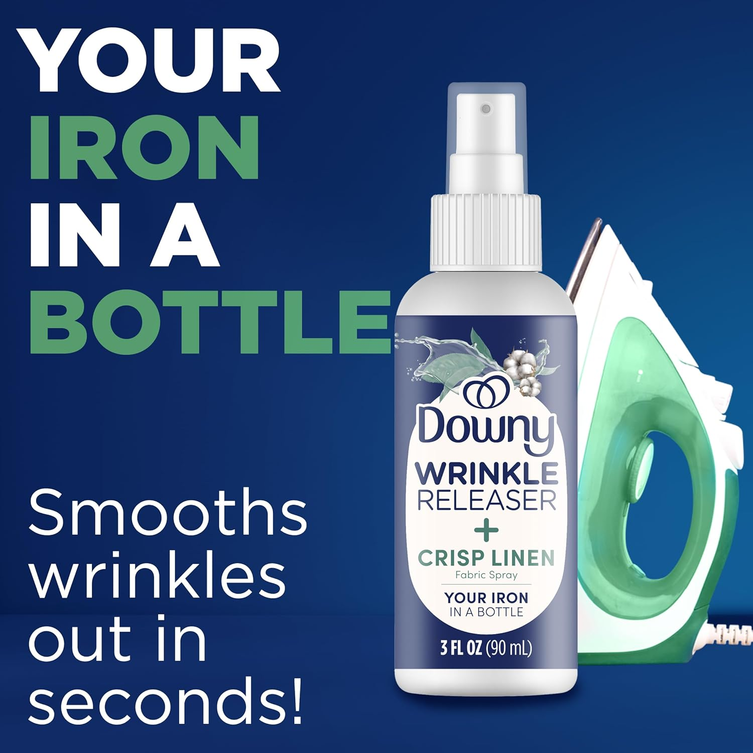 Downy Wrinkle Releaser, Travel Size, Cruise Accessories, Crisp Linen Scent 3 Fl Oz - 3 Pack image number 5