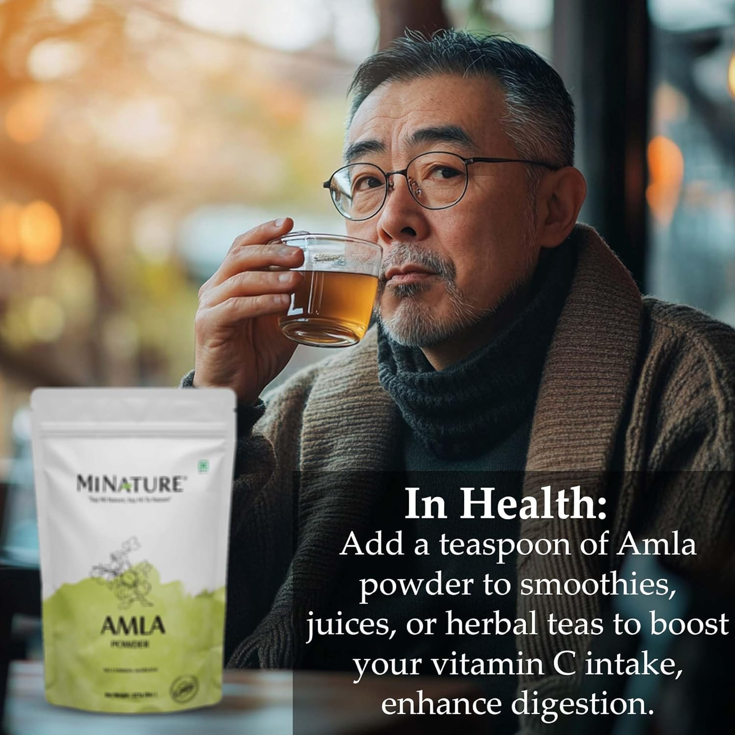 Amla Powder by Mi Nature| Amalaki or Indian Gooseberry |Vitamin C |Hair Care/Mask/Pack 454G (16 Oz) | Non-Gmo |Pure & Natural | Raw, Vegan, Gluten Free | Made in India Preservatives Free image number 1