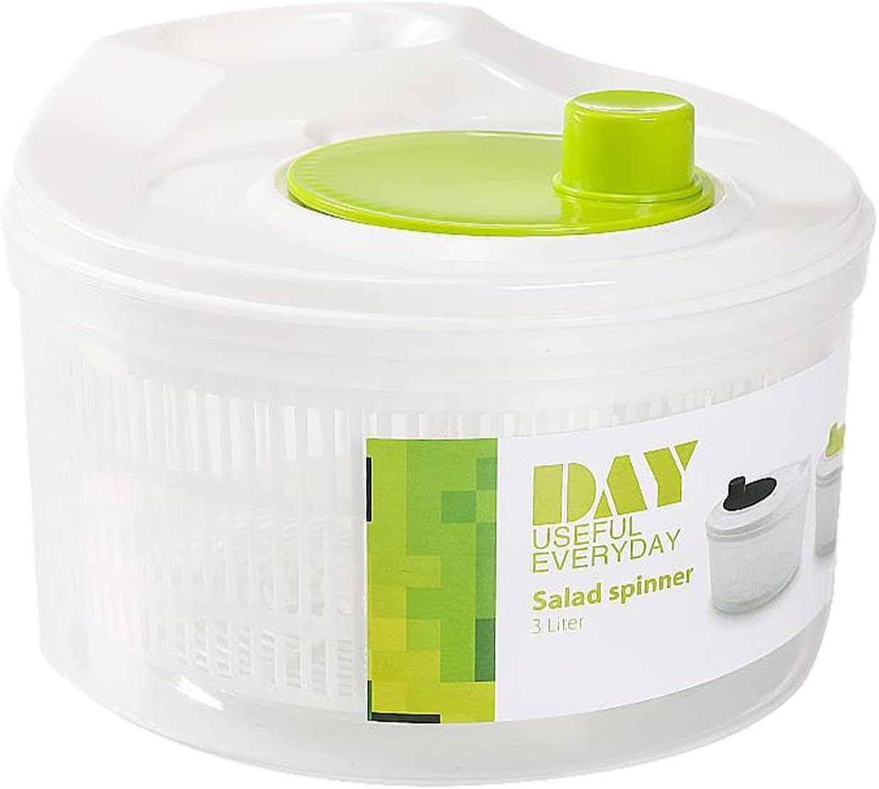 Vegetable Spinner | Manual Odorless Harmless Salad Spinner with Drain,Dehydrator Detachable Lettuce Dryer for Canteens Dining Rooms Kitchens Hotels Puchen image number 4