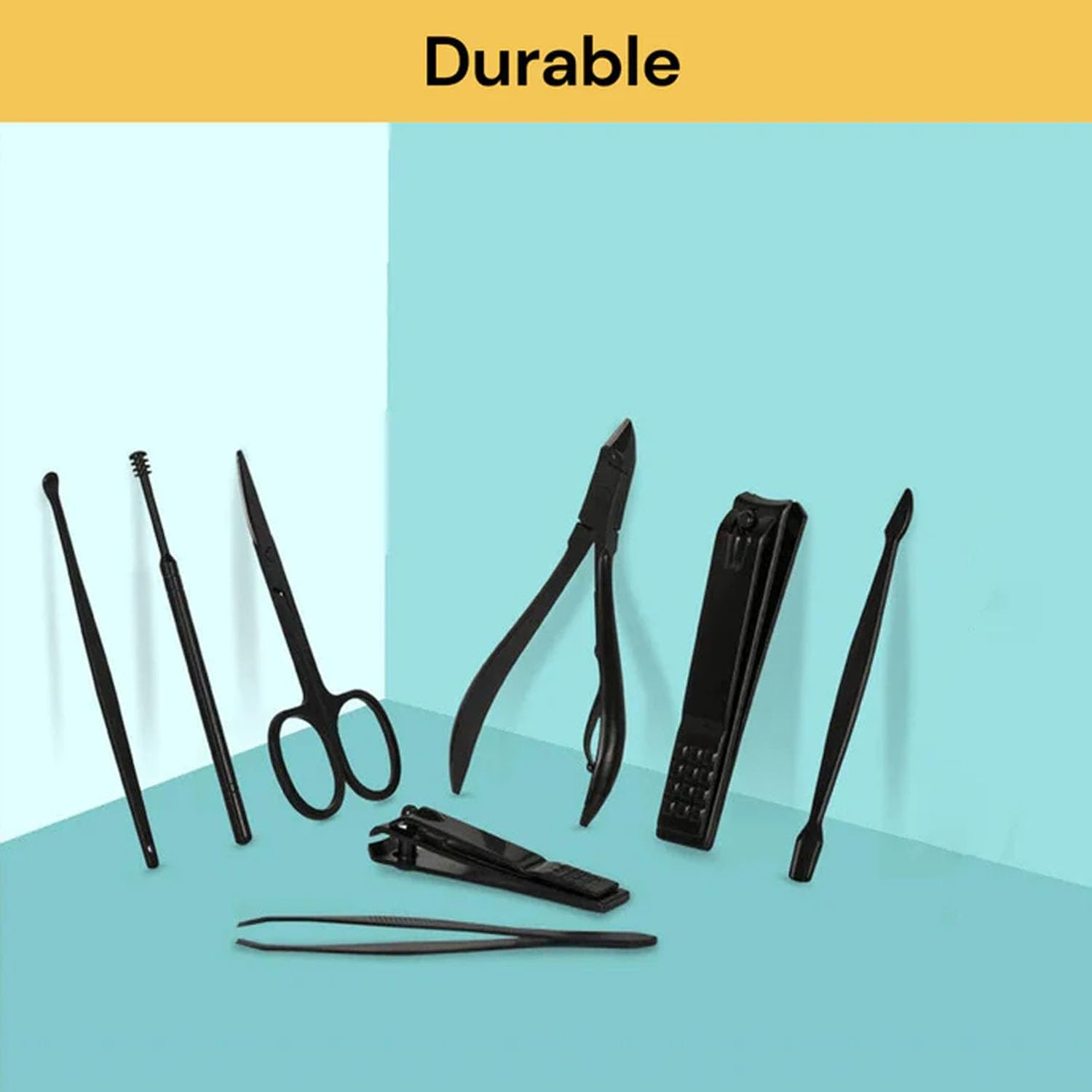 EZONEDEAL Manicure Pedicure Nail Clipper Set - 23 in 1 Stainless Steel Professional Manicure Pedicure Kit,Nail Kit with Black Travel Case image number 4