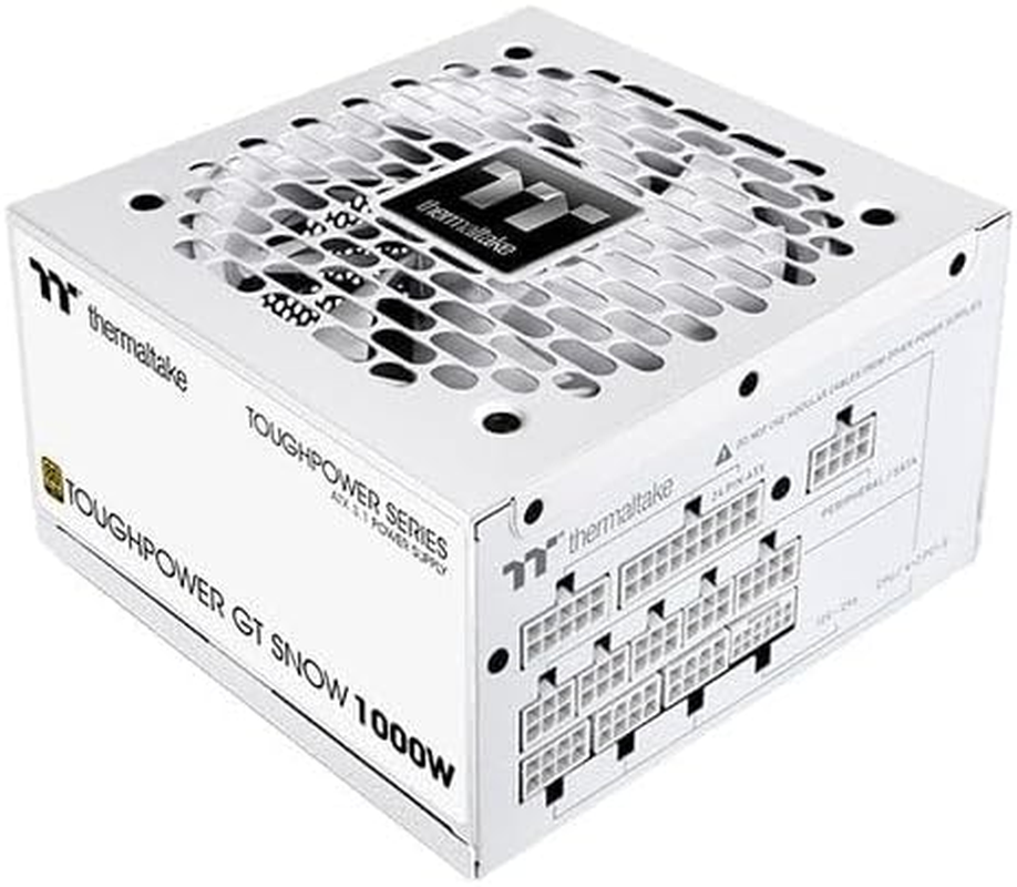 Thermaltake Toughpower GT Snow 1000W 80+ Gold Pcie Gen 5.1 ATX 3.1 Fully Modular PSU, PS-TPT-1000FNFAGA-W