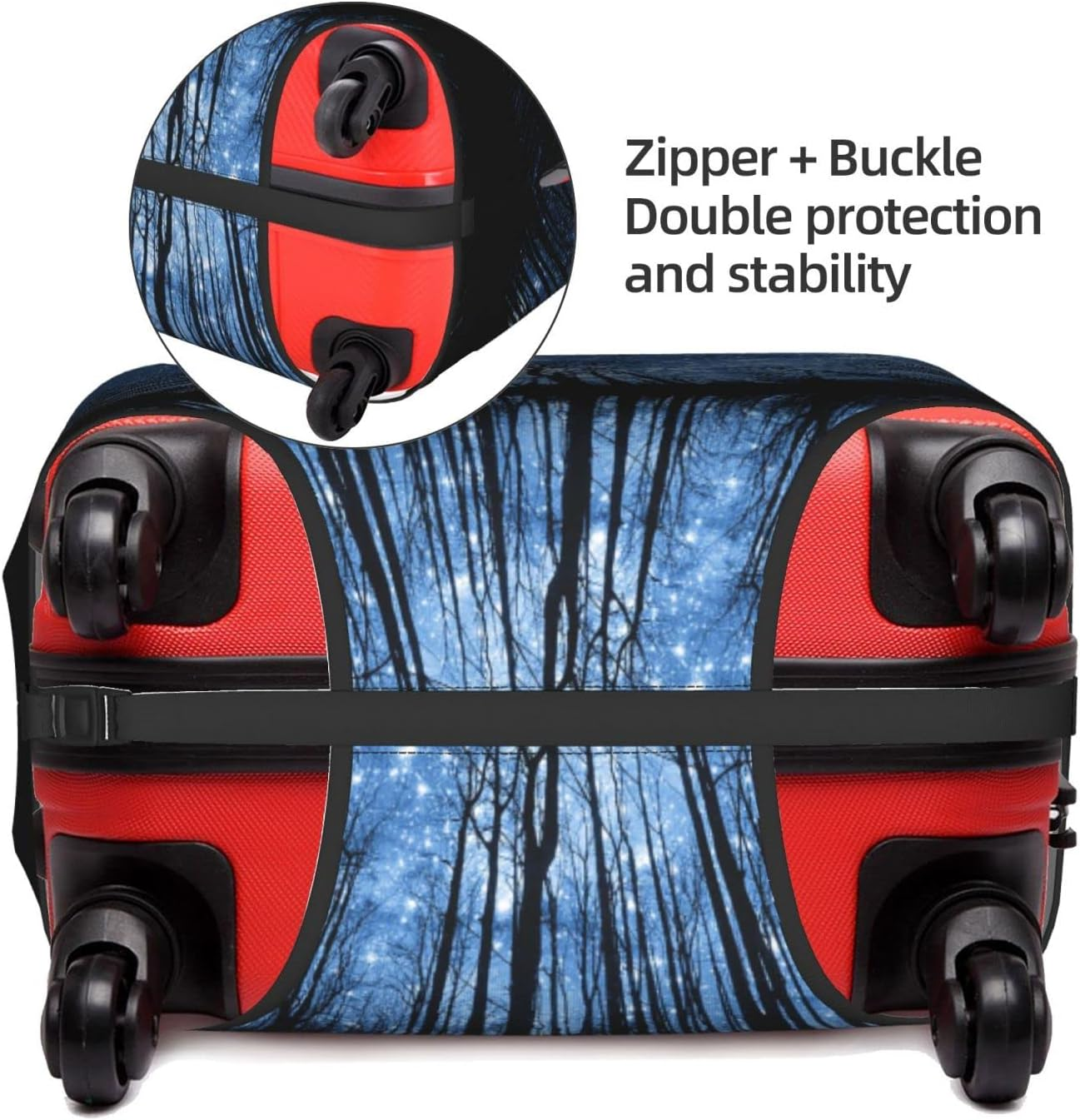 Obabo Parrots Travel Luggage Cover,Washable Suitcase Cover Protector Anti-Scratch Suitcase Cover Fits 18-32 In image number 4