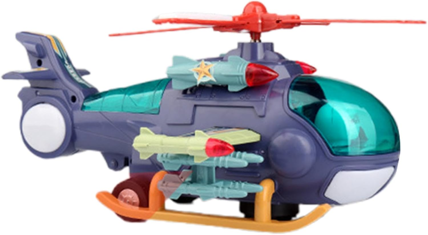 Helicopter Toy - Lighted Musical Toddler Plane Toy,Flying Helicopter Toy Fighter Model Toy Helicopter Drones for Kids Boys Girls image number 4
