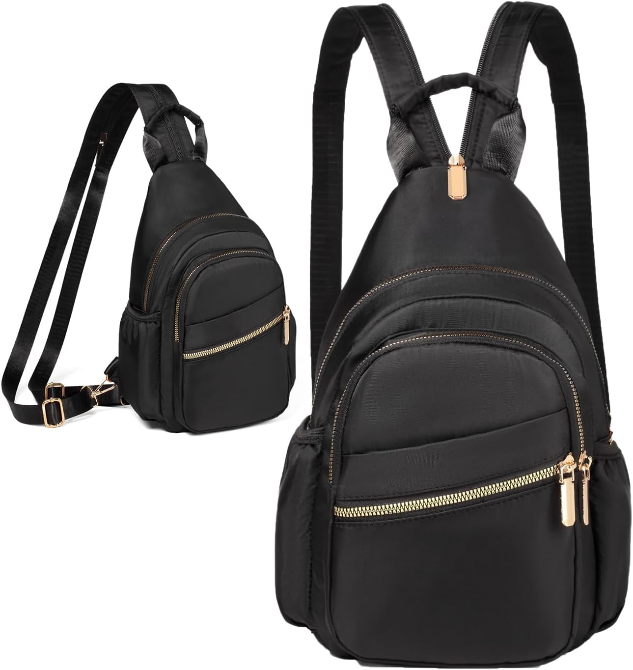 Xsecnua Sling Bag for Women, Mini Backpack Sling Backpack, Small Backpack Small Daypack Crossbody Bags for Travel