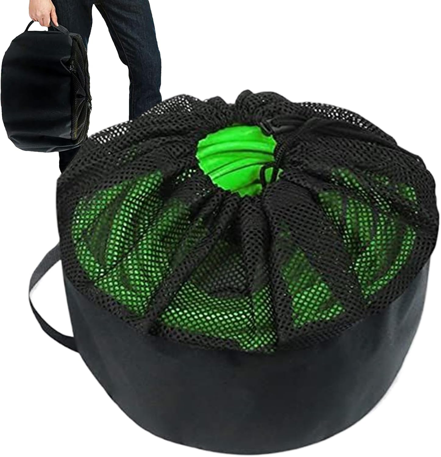 RV Hose Bags, RV Sewer Hose Storage with Drawstring Mesh Top, round Cable Organizer Bag, Storage Utility Bag for Sewer/Drink Water Hoses & Electrical Cords image number 3