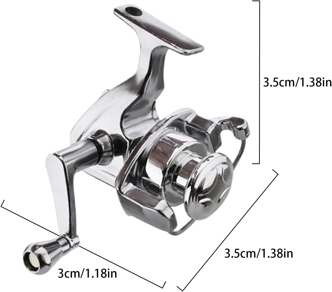 Backpack Keychain - Metal Fishing Reel Pendant, Reel Drum Keyring Bag Charm, Reels Drum Pendant Keychain for Purse Handbag Wallet Phone Luggage Truck School Travel Party Office Home Angler Women Men - C image number 3