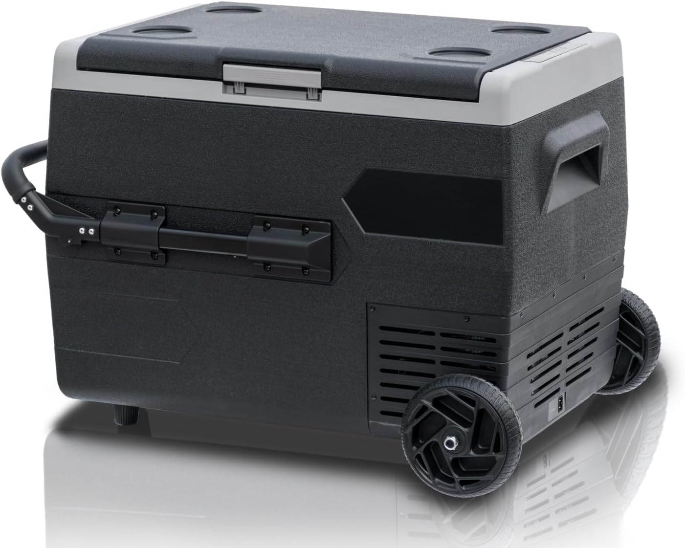 SMETA 12 Volt Car Refrigerator，Portable Freezer 12V/24V RV Fridge, Dual-Zone Dual-Temperature，68 Quart (65L) Electric Solar Mini Cooler DC for 2.3 Cu. Ft Camping Travel RV Outdoor Semi-Truck, -4℉~68℉ image number 6