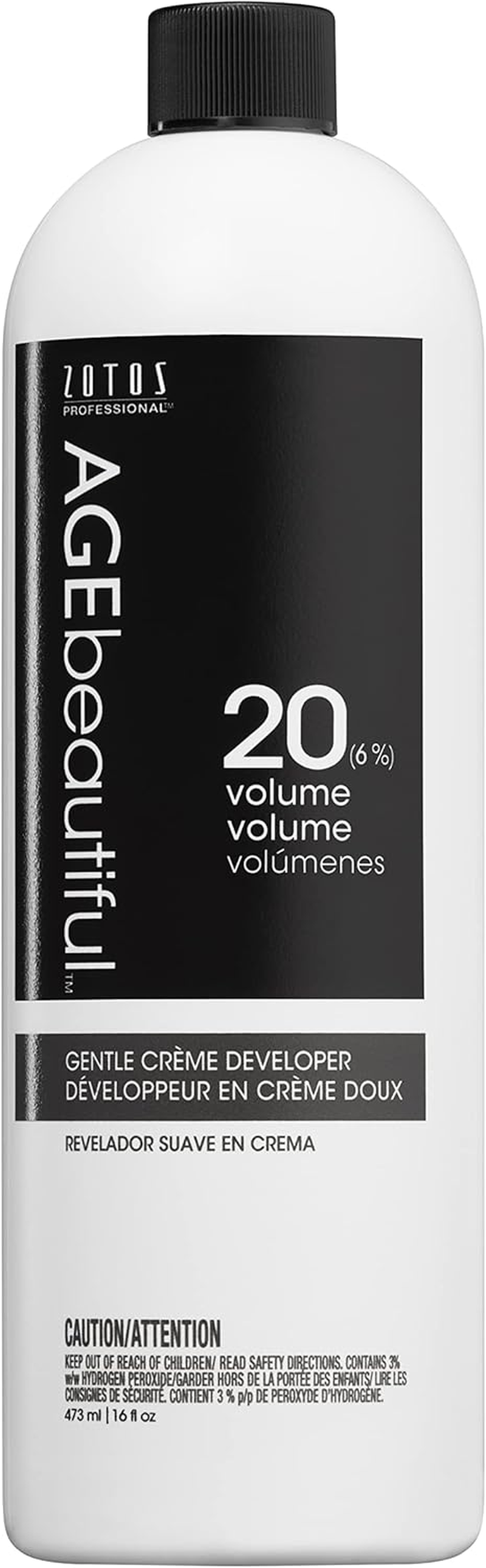 Agebeautiful 20 Volume (6%) Gentle Creme Developer Gentle Creme Hair Developers | for Professional Salon Coloring | Long Lasting Color | Gray Coverage image number 1
