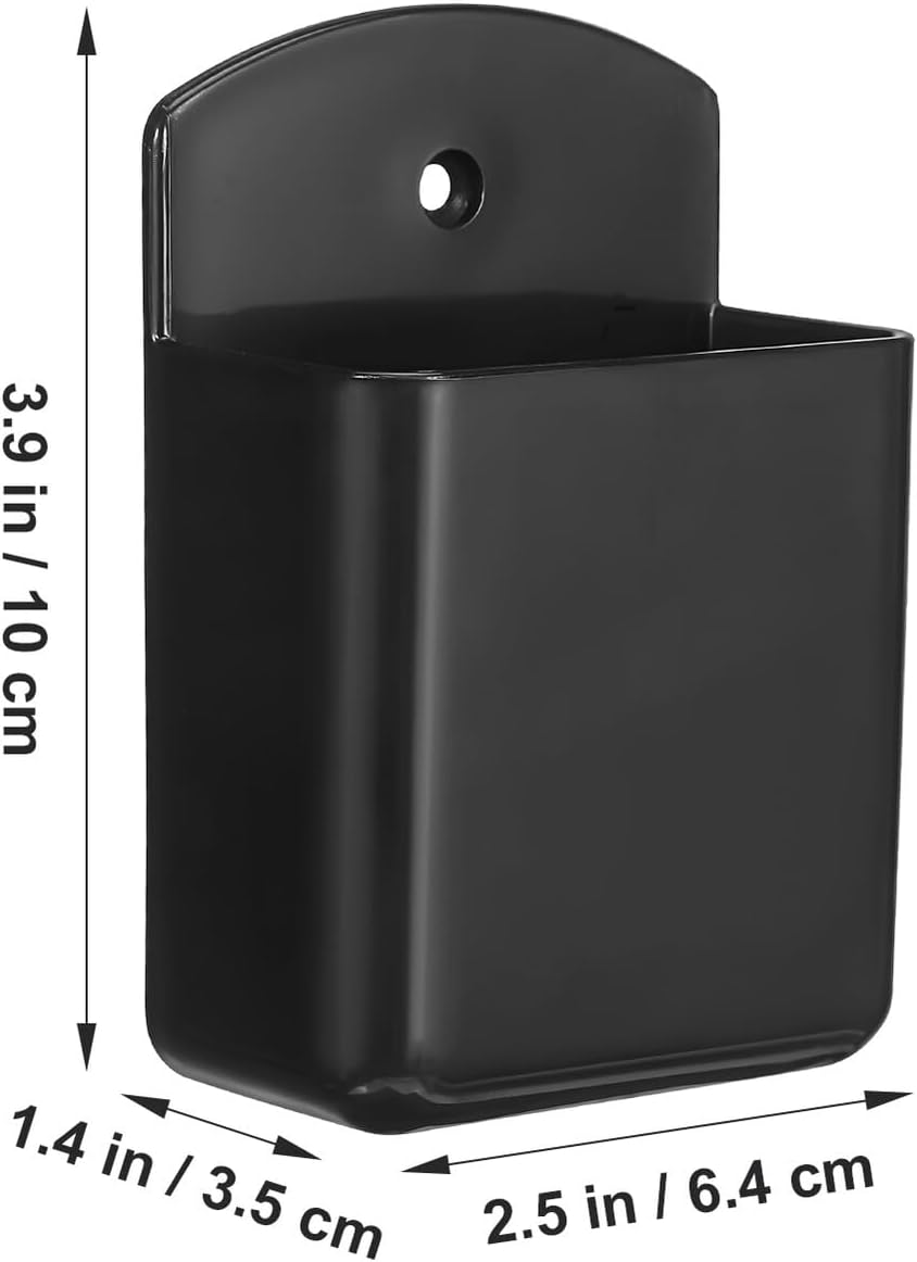 FOMIYES 3Pcs Wall Storage Box Remote Holder Remote Control Holder Multifunctional Wall Mount Organizer for Home Office Bedroom Decorations image number 3